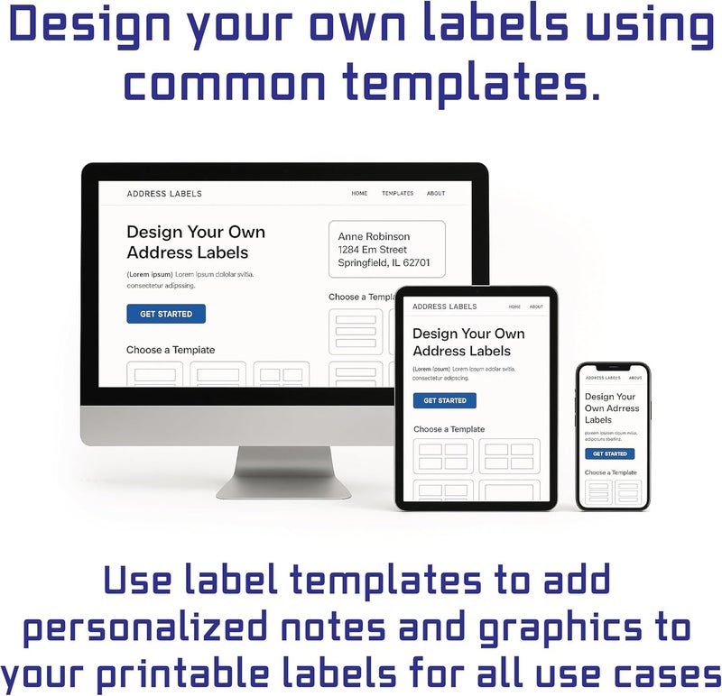 Blank Labels CD/DVD Label Full Face | Qty 200 Disc, 400 Spine | 100 Sheets Total | Permanent White Matte | Inkjet & Laser Printer Compatible | Customizable Printable Blank Labels | Blank Label - Image 2